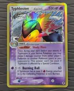 Typhlosion Delta Species 12/101 Pokemon Dragon Frontiers Holo Pokemon Card MP - Image 1