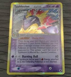Typhlosion Delta Species 12/101 Pokemon Dragon Frontiers Holo Pokemon Card MP - Image 3