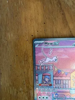 Pokemon Mew ex 053 SVP Black Star Promo Full Art Holo 180HP English TCG Card - Image 2