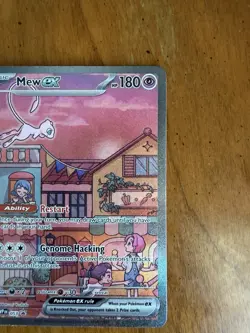 Pokemon Mew ex 053 SVP Black Star Promo Full Art Holo 180HP English TCG Card - Image 3
