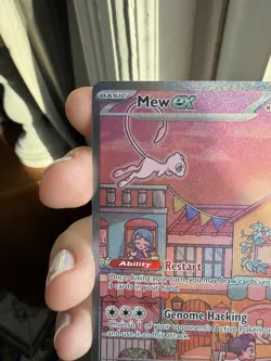 Pokemon Mew ex 053 SVP Black Star Promo Full Art Holo 180HP English TCG Card - Image 5