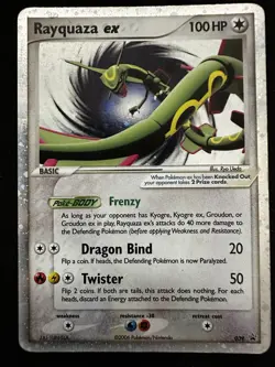 Rayquaza EX 039 Promo Card 2006 MP/HP EX Collector Tin - Image 1