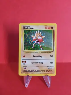 Pokemon Karte/card - Nockchan Hitmonchan 7/102 - Base Set - Holo - Very Good+ - Image 1