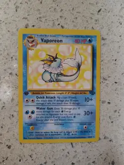 Pokemon Vaporeon 28/64 Jungle Rare 1st Edition Regular 80 HP Card - Image 1