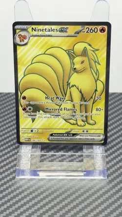 Pokemon Ninetales EX Ultra Rare Holo Scarlet & Violet 151 186/165 260 HP Card - Image 1