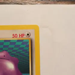 Pokemon Ditto Fossil Rare Regular 18/62 1999 Wizards Card 1st edition - Image 3