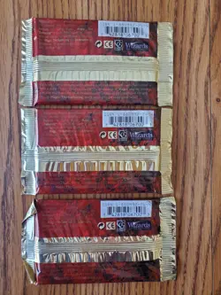 MAGIC THE GATHERING Lot of Three (3) 4TH EDITION Factory Sealed Booster Packs - Image 2