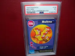 1999 Burger King Pokemon Moltres UnPerforated card # 146 Psa 7 Nm - Image 1