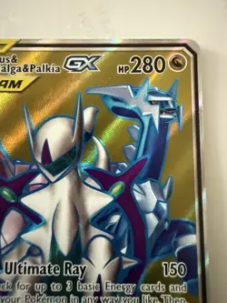 2019 POKEMON SUN & MOON COSMIC ECLIPSE 220 FULL ART/ARCEUS & DIALGA & PALKIA GX - Image 4