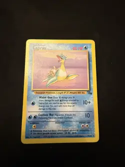 Pokemon TCG Lapras Fossil 25/62 Unlimited Light Played - Image 1