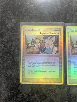 2x Lot Pokemon ITALIAN TV Reporter EX Dragon Reverse Holo #88 - Image 2