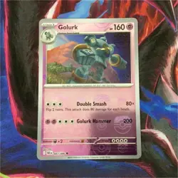 Pokemon Golurk Master Ball Pattern 160 HP Sv: Black Bolt 043/086 Holo Stage 1 - Image 1