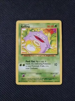 Koffing - 51/102 - Common - Base Set 1999 Pokemon Card - LP - Image 1