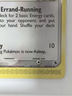 Pokemon Skitty Basic 44/109 EX Ruby & Sapphire Nintendo 40 HP 10 ATK Card - Image 5