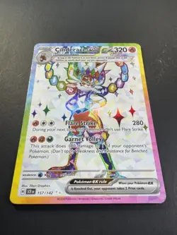 Pokemon: Cinderace EX Ultra Rare Full Art Holo 157/142 Stellar Crown - Image 2