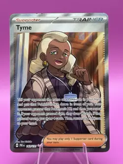 Pokemon TCG - Trainer - Tyme #143/131 Prismatic Evolutions - Full Art Holo - NM - Image 1