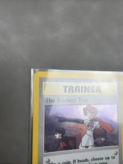 Pokemon TCG The Rocket's Trap Holo Rare Gym Heroes Unlimited 19/132 LpU MpU - Image 2