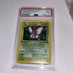Pokemon PSA 9 1st Edition Venomoth #13 Jungle Holo - Image 1