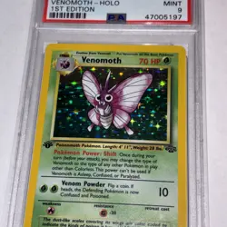 Pokemon PSA 9 1st Edition Venomoth #13 Jungle Holo - Image 2