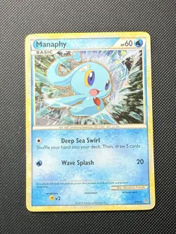 Pokemon Manaphy Holo Rare HGSS Unleashed 3/95 LP - Image 1