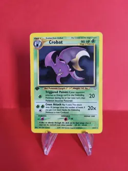 Pokemon Karte Iksbat Crobat 4/64 Neo Revelation Holo 1. Edition - Light Played - Image 1