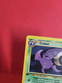 Pokemon Karte Iksbat Crobat 4/64 Neo Revelation Holo 1. Edition - Light Played - Image 2