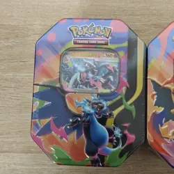 Mega Charizard X and Y Tins Sealed 2026 Set of 2 Pokemon TCG Phantasmal Flames - Image 3