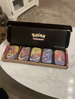 Pokemon Kanto Friends Mini Tin 5-Pack Bundle | containing evolving and fusion - Image 2