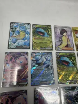 Pokemon 151 English Hit Lot 4x Blastoise 3x Venusaur 2x Mew ex Erika FA Gold NM - Image 2