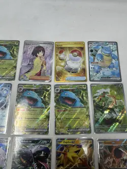 Pokemon 151 English Hit Lot 4x Blastoise 3x Venusaur 2x Mew ex Erika FA Gold NM - Image 3