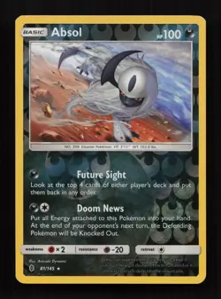 Absol 81/145 Holo Rare Guardians Rising Pokemon Reverse Holo Near Mint - Image 1