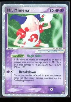 2004 POKEMON EX FIRERED & LEAFGREEN #110/112 MR. MIME EX [MP] - Image 1