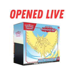[Opened Live] Pokemon TCG: Paradox Rift Ancient Roar Elite Trainer Box 820650854163 - Image 1