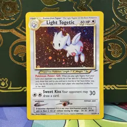 Pokemon TCG Light Togetic 15/105 Neo Destiny Holo Rare LP - Image 1
