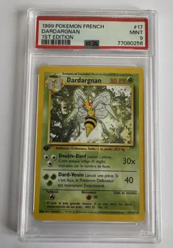 Carte Pokemon FR Wizards Set De Base Edition Ed. 1 DARDARGNAN 17/102 Psa 9 Pca - Image 1