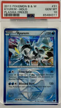 Kyurem 2013 Pokemon B&W — Plasma Freeze — #31 31/116 — PSA 10 [Pop. 5] - Image 1