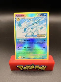 Pokemon Glaceon 20/100 [Platinum] Stamped Reverse Holo Burger King Promo - LP - Image 1