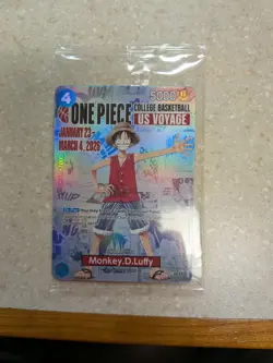 Limited Edition Foil One Piece TCG College Basketball Edition Promo Card - Image 1