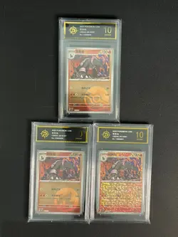 Pokemon Chinese cards Houndoom CBB3C-05 02 01 03/07 Grade10 - Image 1