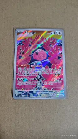 Pokemon Card TCG Flamigo 227/193 Holo Illustration Rare Paldea Evolved Art - Image 1