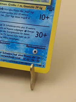 Pokemon Karte/card - Aquana Vaporeon 12/64 - Jungle Set Holo - Excellent+ - Image 4