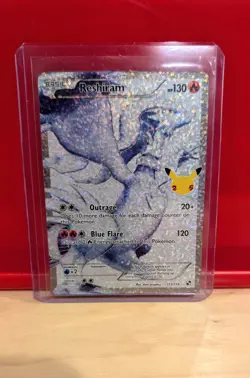 Reshiram 113/114 Celebrations Full Art Ultra Rare Pokemon Card - NM - Image 1
