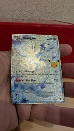 Reshiram 113/114 Celebrations Full Art Ultra Rare Pokemon Card - NM - Image 4