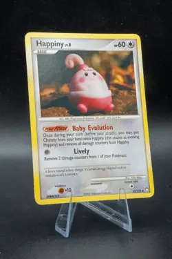 Pokemon TCG Happiny Mysterious Treasures 52/123 Regular Non-Holo Card Light Play - Image 1
