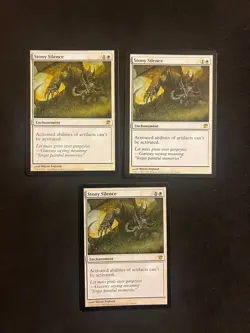Stony Silence x3 [Innistrad] Magic MTG Cards LP - Image 1