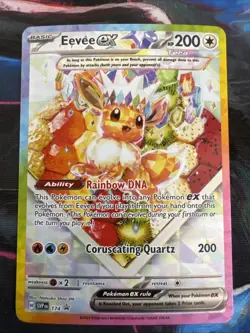 Pokemon Eevee EX 174 Prismatic Evolutions Promo Card NM - Image 1