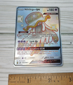 Nihilego GX SV62/SV94 Hidden Fates: Shiny Vault Holo Pokemon Trading Card TCG - Image 1