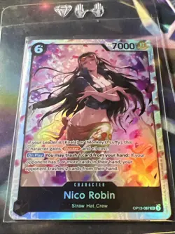 One Piece Card Game Legacy of the Master NICO ROBIN SR OP12-087 ENGLISH CCG - Image 1