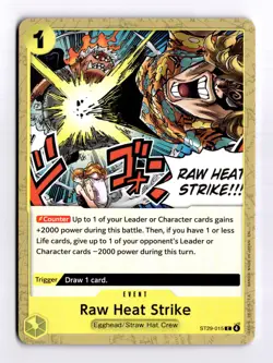 Raw Heat Strike (ST29-015) Event Card Lot x4 Egghead Bandai English One Piece - Image 1