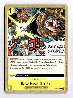 Raw Heat Strike (ST29-015) Event Card Lot x4 Egghead Bandai English One Piece - Image 3
